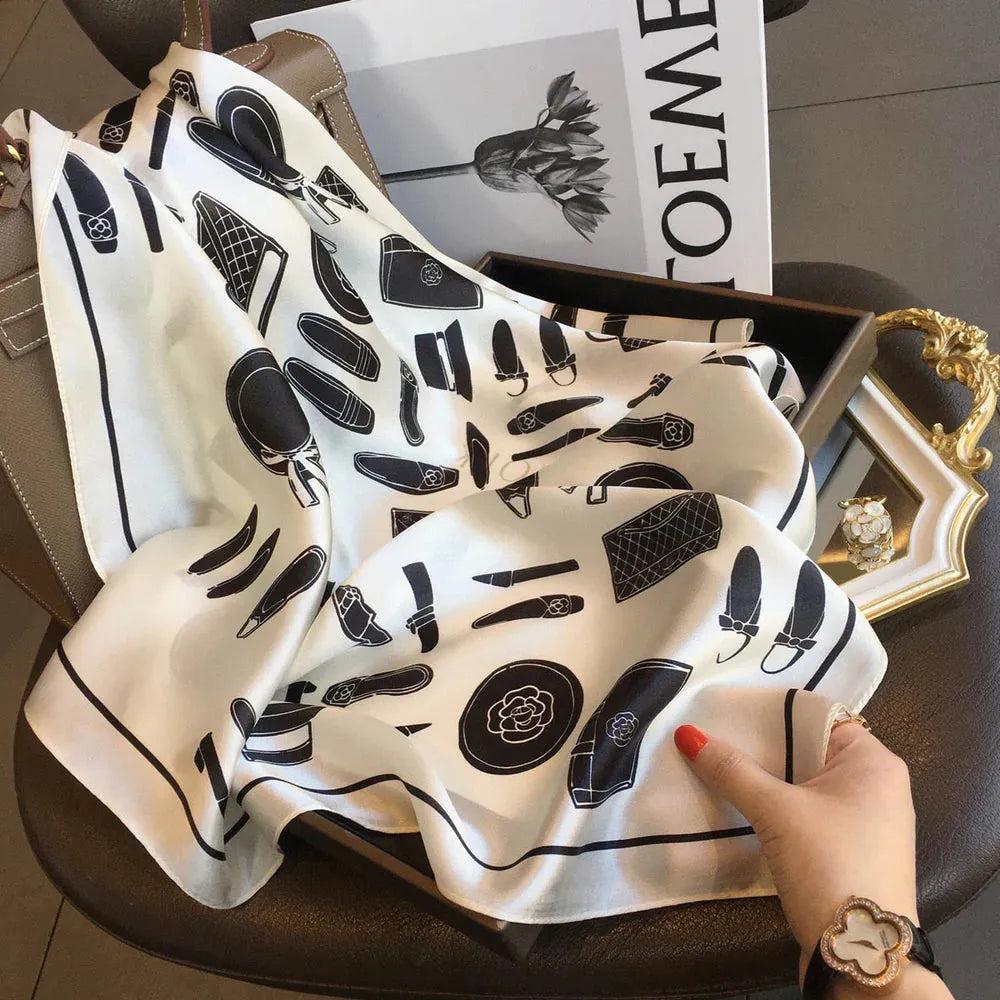 Foulard carré de soie 70 - Esprit Couture-Maison Berettini