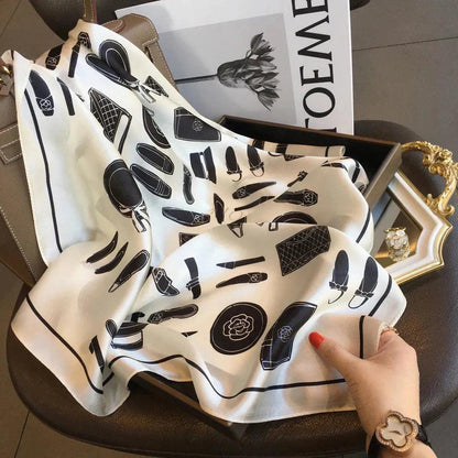 Foulard carré de soie 70 - Esprit Couture-Maison Berettini