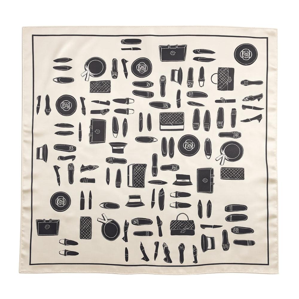 Foulard carré de soie 70 - Esprit Couture-Maison Berettini