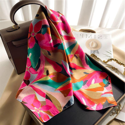 Foulard carré de soie 70 - Jardin Exotique-Maison Berettini