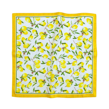 Foulard carré de soie 70 - La Dolce Limone-Maison Berettini