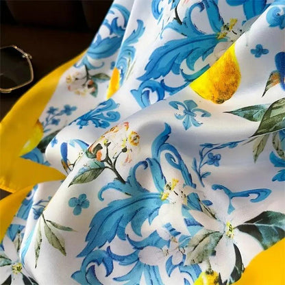 Foulard carré de soie 70 - La Dolce Vita-Maison Berettini