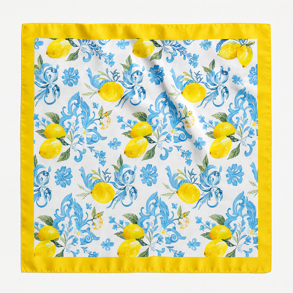 Foulard carré de soie 70 - La Dolce Vita-Maison Berettini