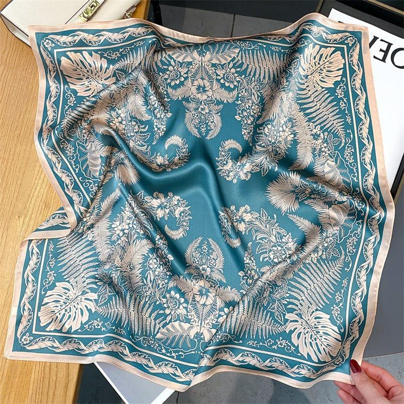 Foulard carré de soie 70 - Le Jardin Céleste-Maison Berettini