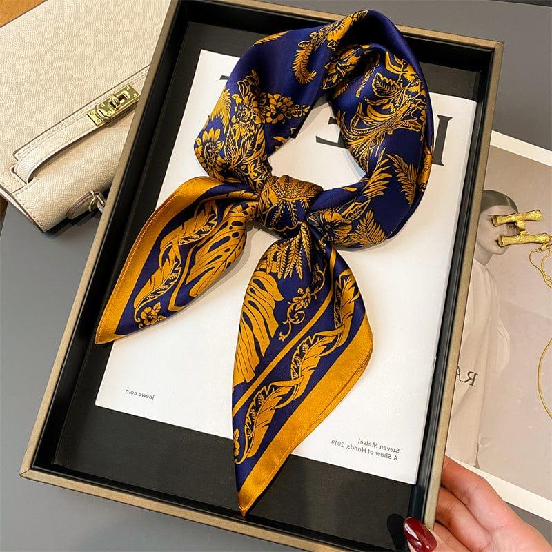 Foulard carré de soie 70 - Le Jardin Royal-Maison Berettini
