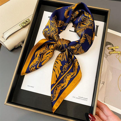 Foulard carré de soie 70 - Le Jardin Royal-Maison Berettini