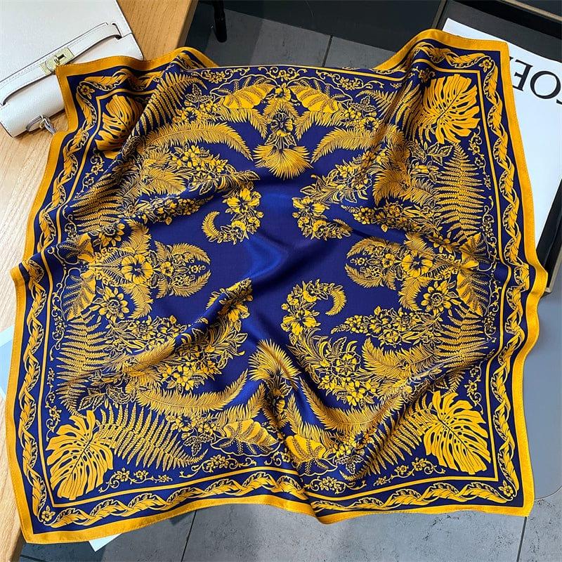Foulard carré de soie 70 - Le Jardin Royal-Maison Berettini