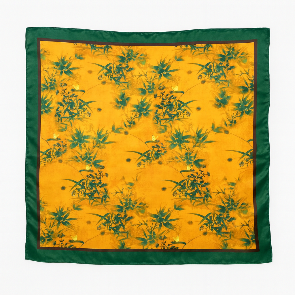 Foulard carré de soie 70 - L'Éclat de Soleil-Maison Berettini