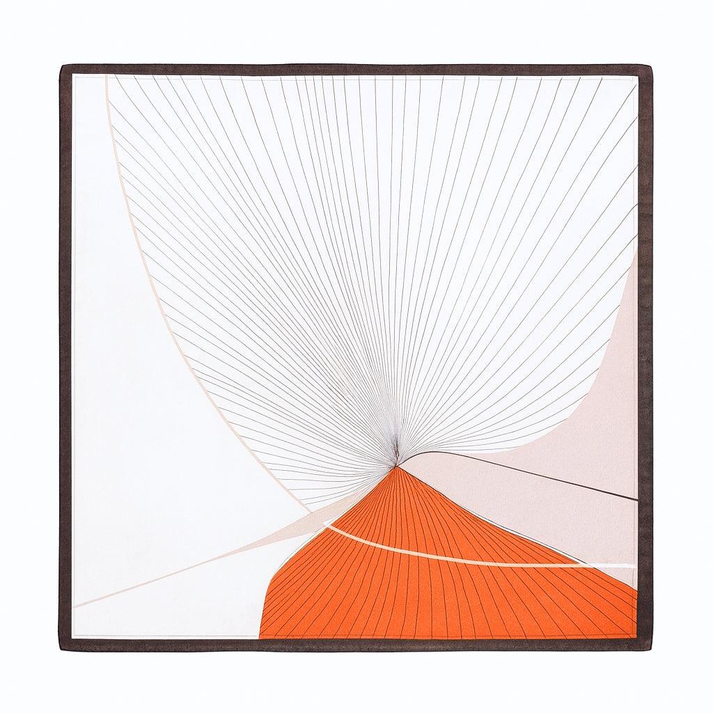 Foulard carré de soie 70 - Ligne Solaire-Maison Berettini
