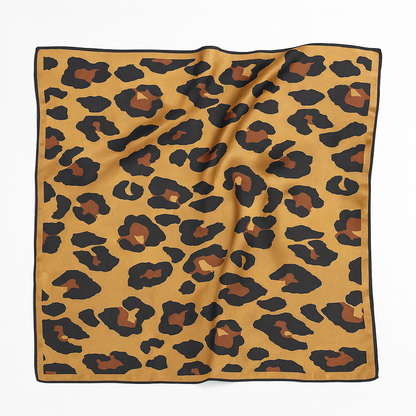 Foulard carré de soie 70 - L'Instinct Fauve-Maison Berettini