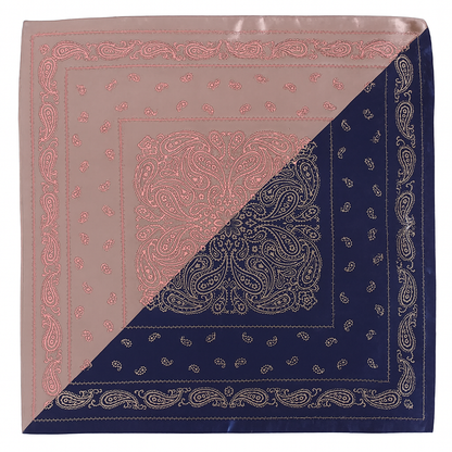 Foulard carré de soie 70 - Paisley Fusion-Maison Berettini