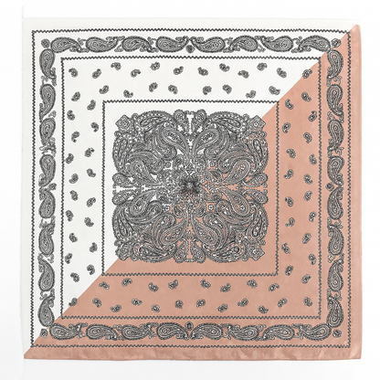 Foulard carré de soie 70 - Paisley Harmonie-Maison Berettini