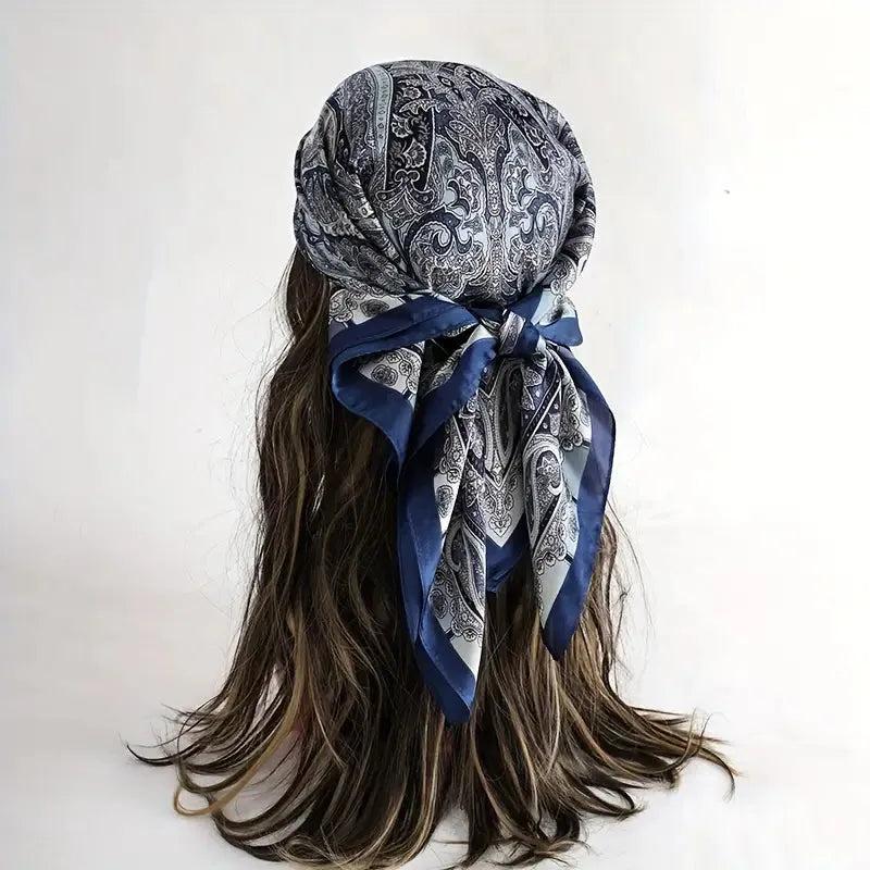 Foulard carré de soie 70 - Paisley Royal-Maison Berettini