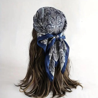 Foulard carré de soie 70 - Paisley Royal-Maison Berettini