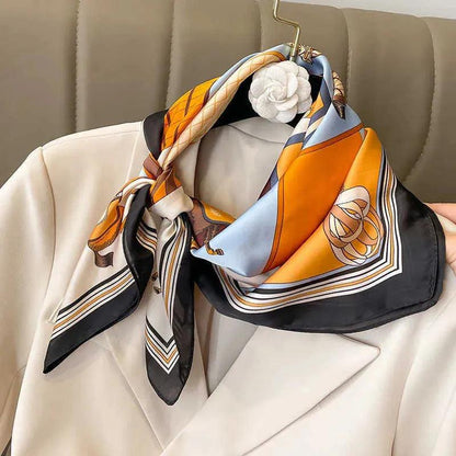 Foulard carré de soie 70 - Tradition Équestre-Maison Berettini